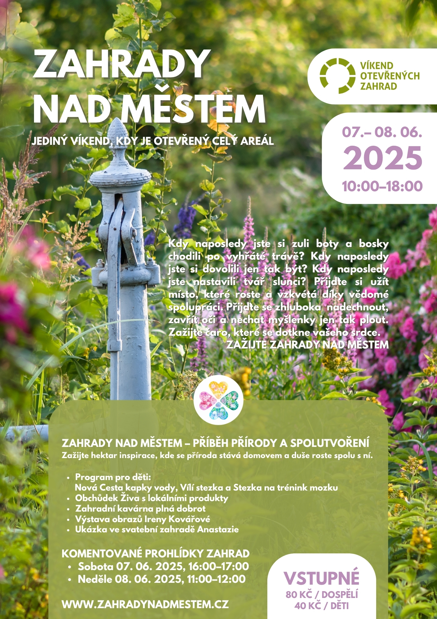 Víkend otevřených zahrad 2025 Zahrady nad mestem